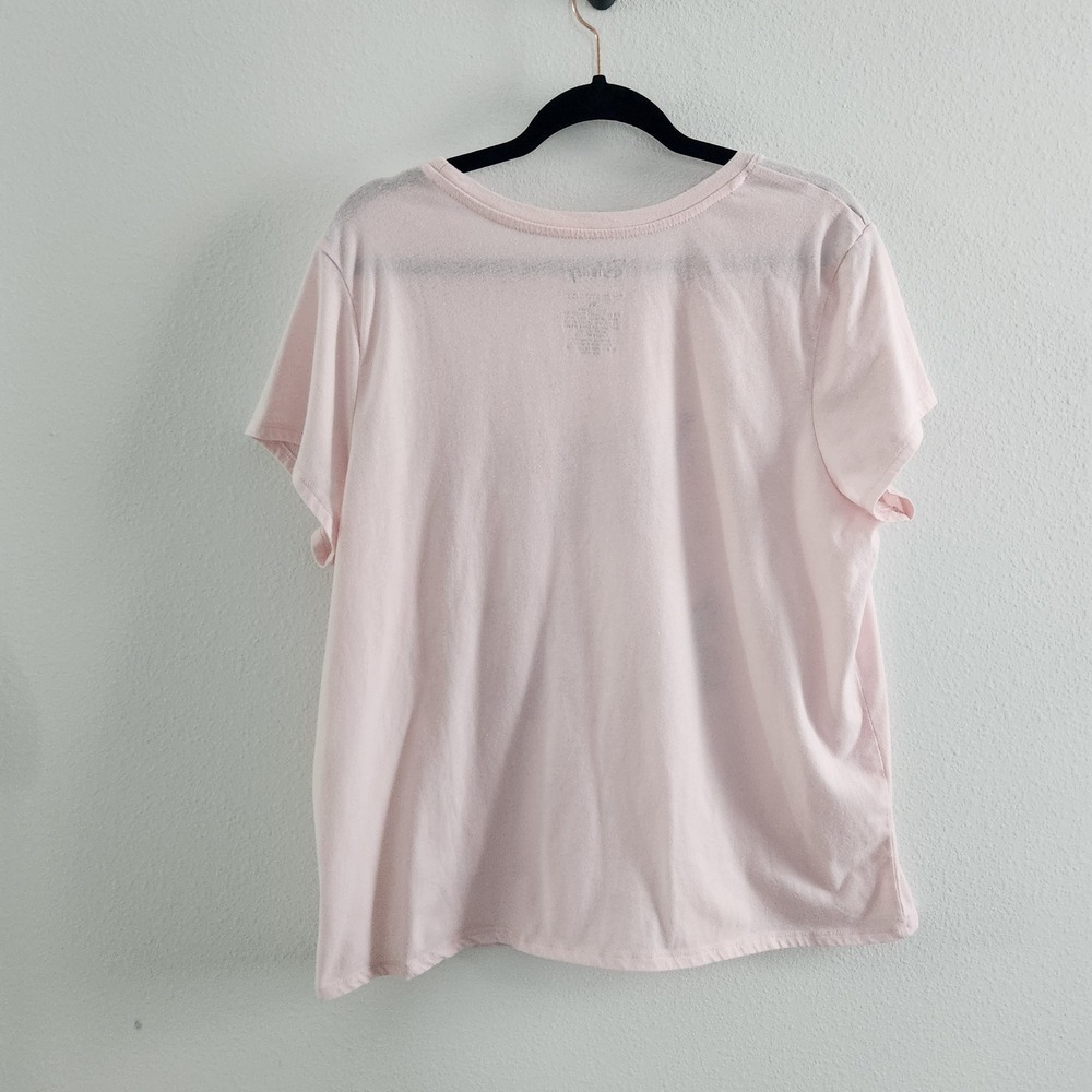 Disney Winnie the Pooh Pink T-Shirt Eeyore Tigger Piglet Short Sleeve size XL - Picture 2 of 6